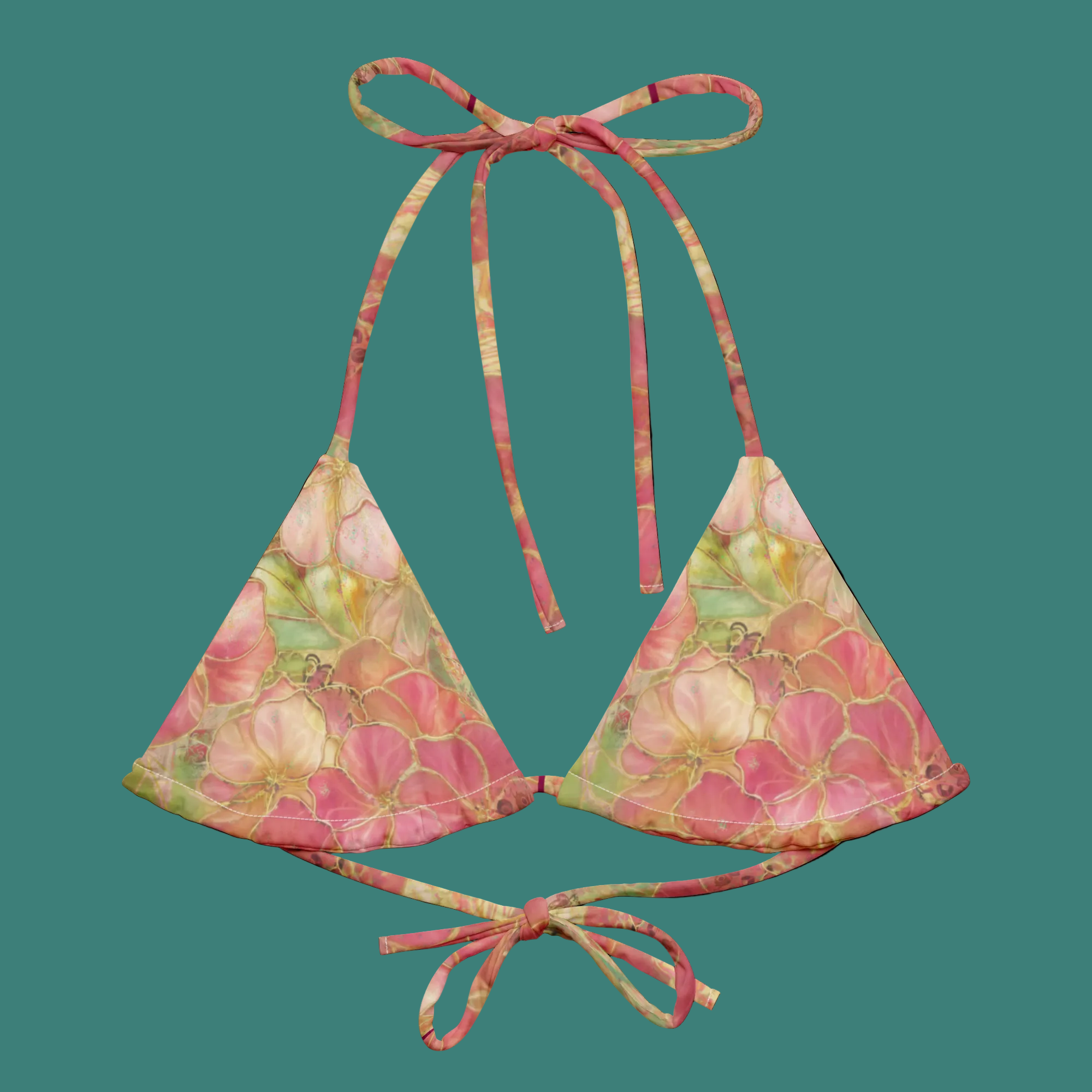 Golden Garden Bikini Top 🌼