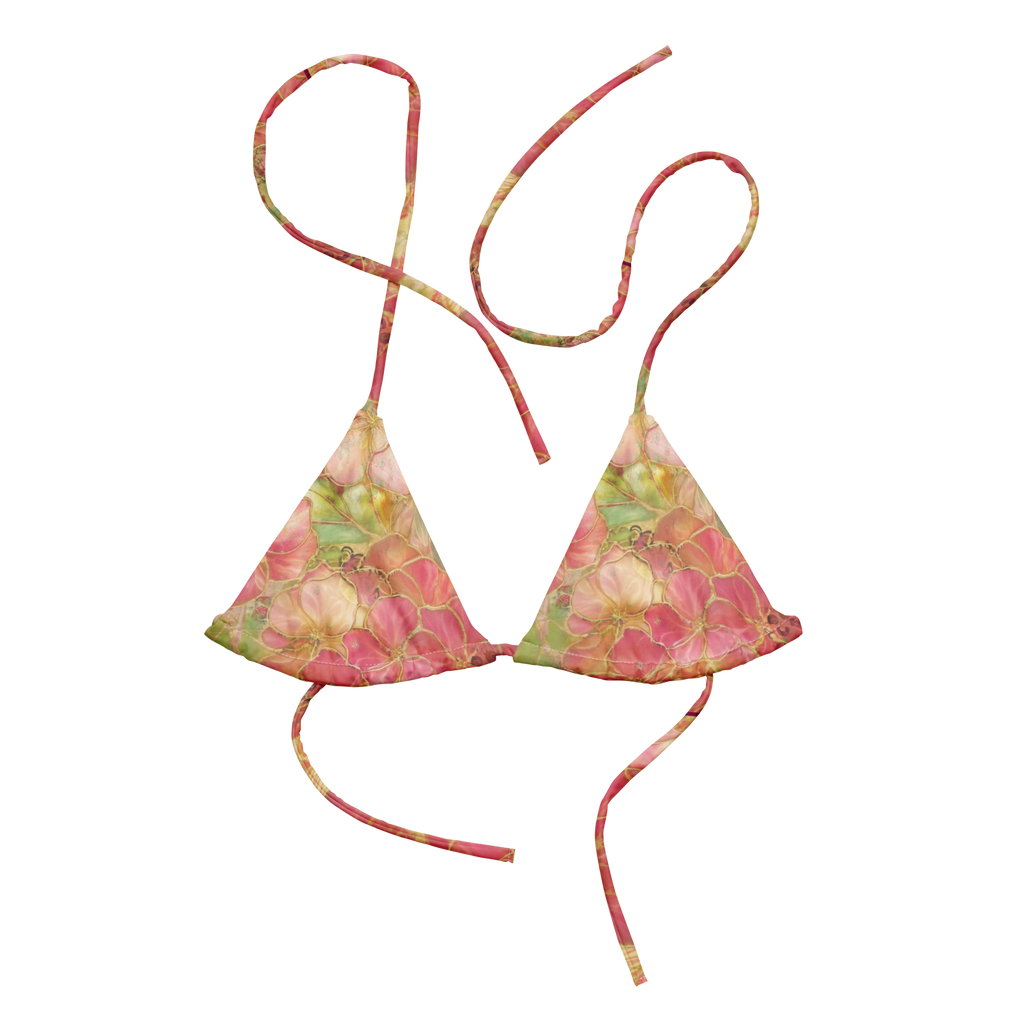 Golden Garden Bikini Top 🌼
