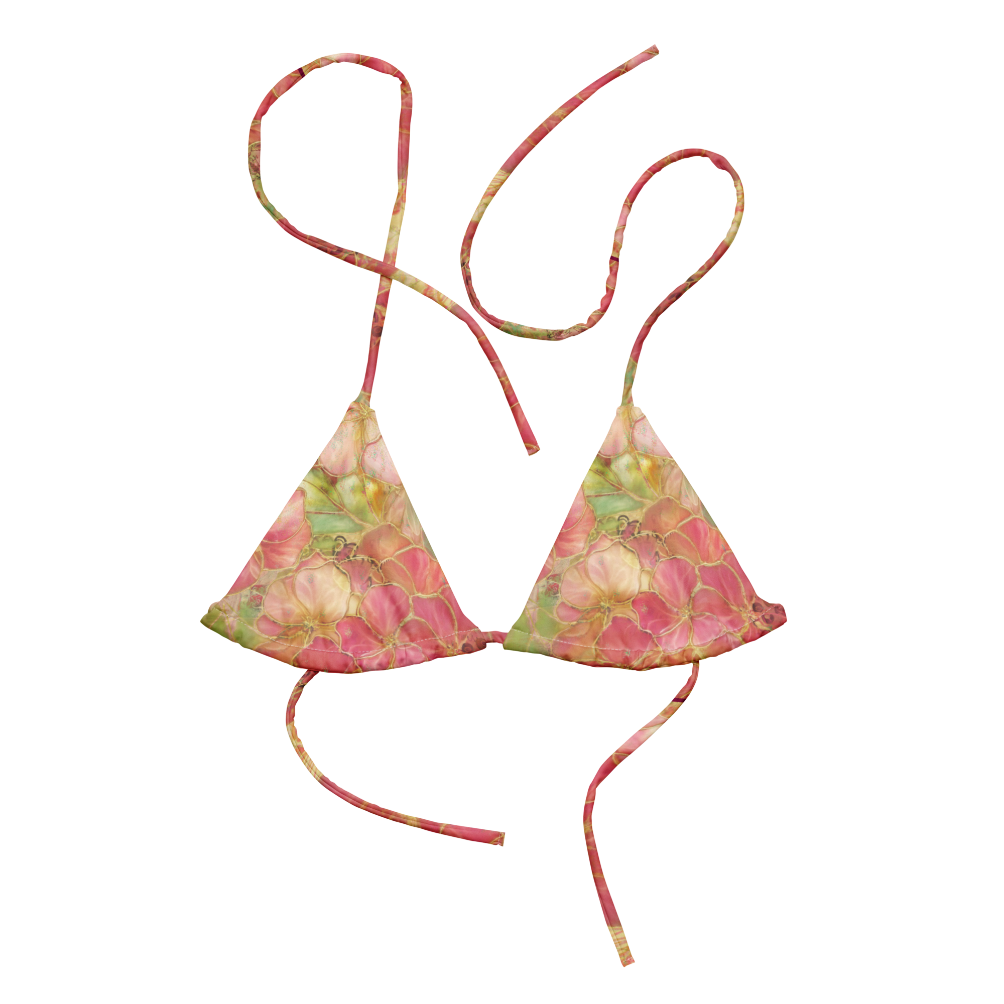 Golden Garden Bikini Top 🌼